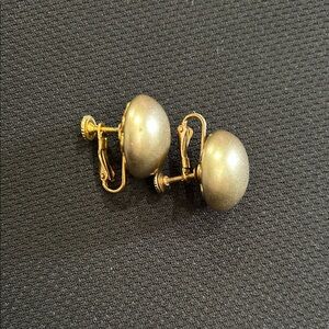 Sophisticated Gold Clip-On Earrings